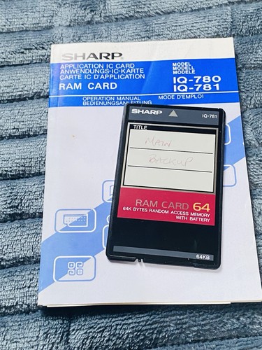 Sharp 781 780 manual for - iq-781,