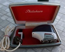 Philips Philishave Retro 1960s Vintage Beard Shaver With Box - Untested