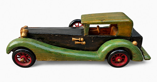 Wooden vintage style toy - vintage,