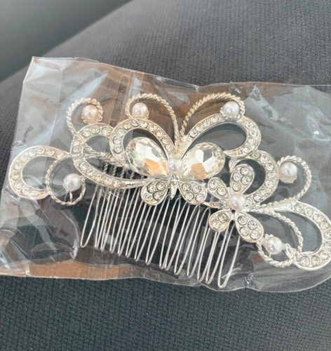 Bridal hair comb - bridal,