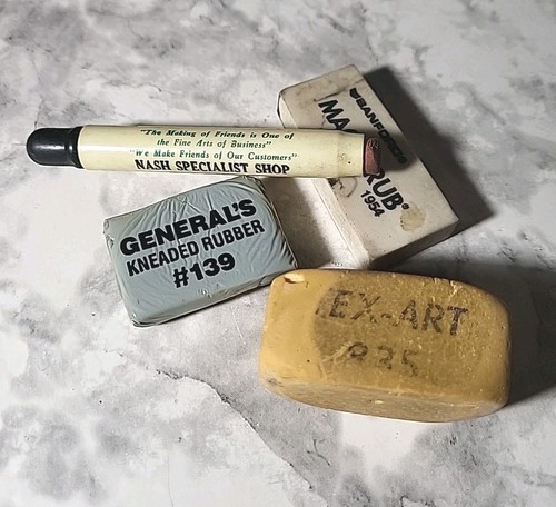 Vintage eraser art studio gum - vintage,
