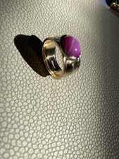 Vintage 9ct gold star ruby - vintage,