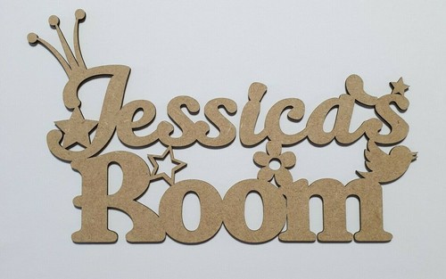 Personalised mdf door sign - mdf,
