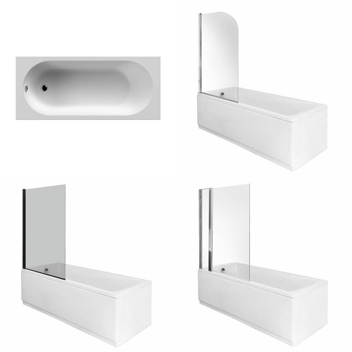 Modern straight bath - straight, &