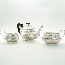 Antique silver plated tea set - antique,