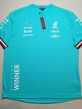 MERCEDES F1 x TOMMY HILFIGER Men UK XL GP Winners 2021 T-Shirt NEW Team Issue