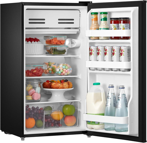 93l under counter fridge black - 93l,