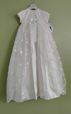 Sarah Louise Baby Girls Christening Gown Ivory Silk Lace Age 6 Months