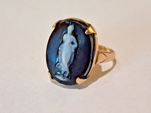 9ct gold victorian onyx - victorian,