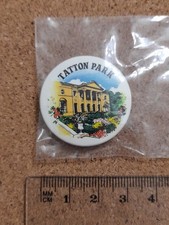 National Trust TATTON PARK House Charity Tin Badge