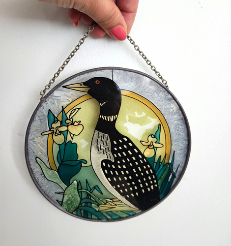 Glass loon bird - ,
