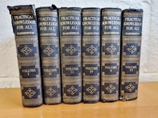 PRACTICAL KNOWLEDGE FOR ALL Waverley Book Company - 6 Vols 1920s - w