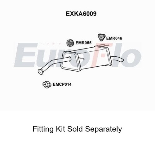 Rear muffler silencer insert - muffler,