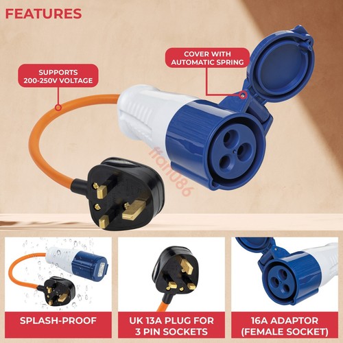 13a plug 16a socket - plug,