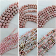 Pink Opal Gemstone Beads