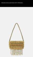 ZARA BNWT GOLD OCCASION BAG