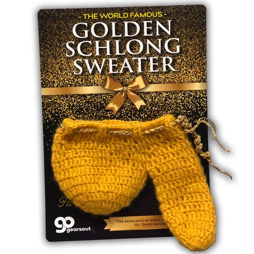 Golden schlong sweater - golden,