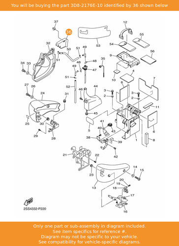 Yamaha plate 3d8 - plate,, 3d8-2176e-10