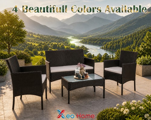 Rattan garden furniture set - rattan,