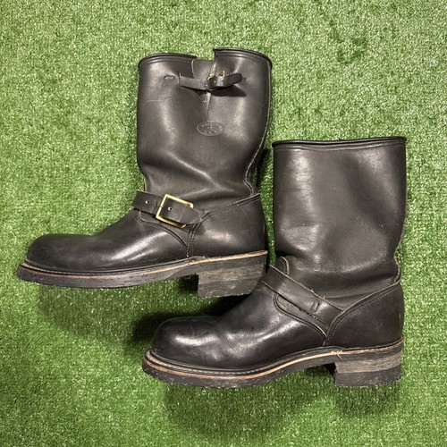 Vintage engineer boots black - engineer,