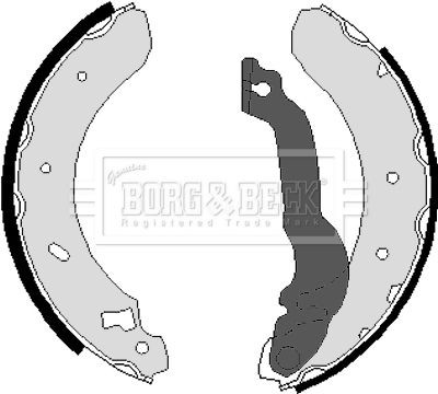 Borg beck bbs6211 brake shoe - &,