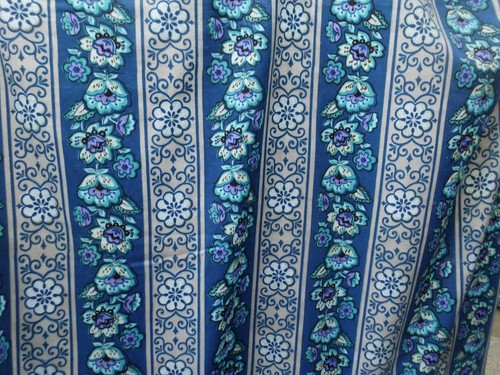 Original 1960s blue floral - original,