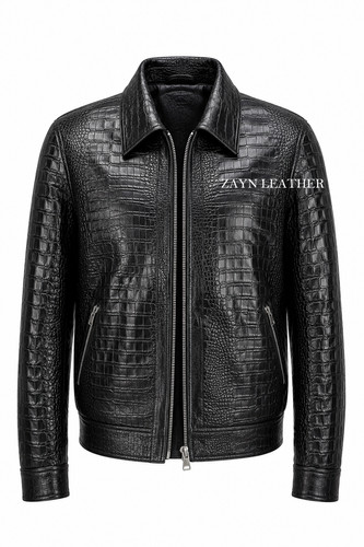 Men black crocodile - black,