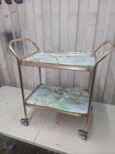 Vintage Brass Bar Cart Tea