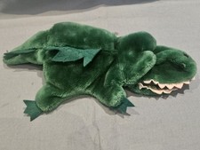 Vintage Caltoy Inc Green Crocodile Croc Plush Hand Glove Puppet GC