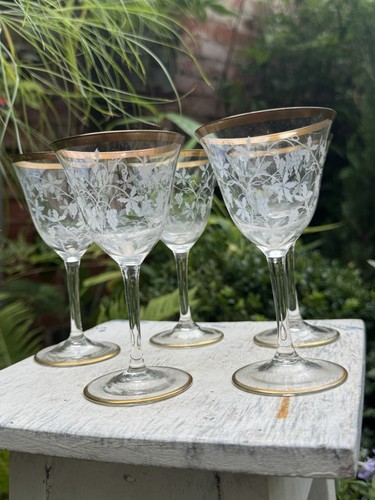 Set vintage etched - of,