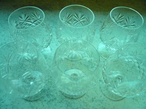 Vintage cut crystal - vintage, brandy