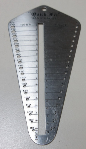 Quick fit watch hand - fit,