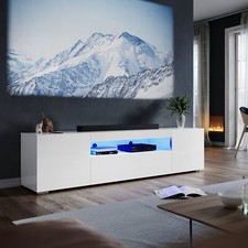 White 200cm high gloss - 200cm,