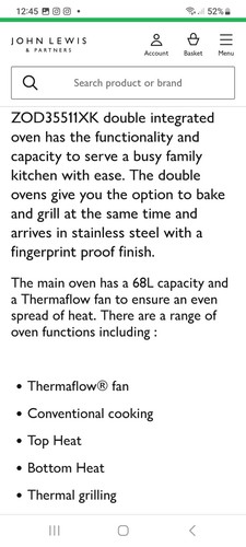 Brand new zanussi - zanussi, oven
