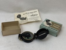 Vintage Stesco Lensatic Compass in original box with instructions 