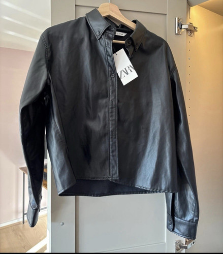 Zara women black faux - black,