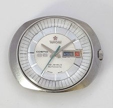 Titoni Cosmo 88 Rotomatic 25 Jewels Day Date 43mm Mens Vintage Swiss Watch
