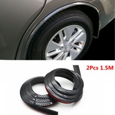 2Pcs Carbon Fiber Car Fender Flare Wheel Eyebrow Protector Arch Protection Strip