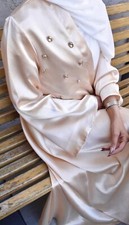 Muslim Abaya Kaftan Prayer Dress Jilbab Modest Hijab Abaya الاسدال الشرعي