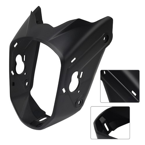 Matte black front headlight - black,