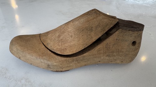 Vintage wooden shoe - wooden, last