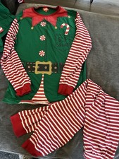 Elf Christmas Pyjamas Adult Small Unisex