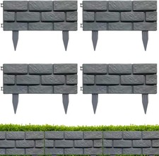 Garden Lawn Edging Border Grey