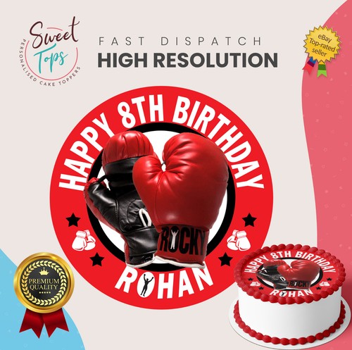 Boxing personalised round - personalised,