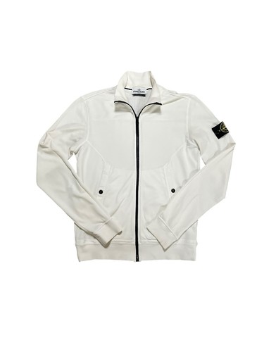 Stone island white zip - stone,