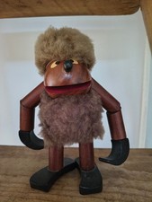 Vintage teak troll monkey in