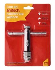 Amtech Chrome Plated Ratchet Tap Wrench M5-M12 Diy Tools S1460