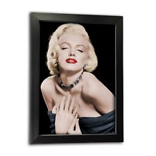 Colourised Photo of Marilyn Monroe Red Lips Classic Picture Stunning Quality Pic