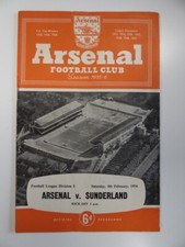 ARSENAL v SUNDERLAND | 1955/1956 | DIV. 1 | 4 FEB 1956 | UK FREEPOST