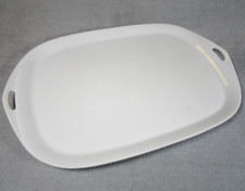 Lovely Vintage Rosenthal Germany White Classic Rose Design Platter Serving Tray